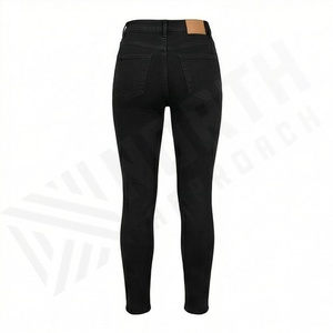<b>Women</b> High Quality Denim <b>Jeans</b> Pants New Design Straight Style Mid Waist Cotton Material Dark Wash Branded Dropshipping Stock - Product Image 2