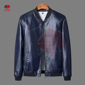 Chaqueta de Piel de Oveja para Hombre, Tejido Suave, Logotipo Personalizado, Color Sólido, Sublimación Personalizada, Invierno, Cuello Alto, Resistente al Viento, Transpirable - Product Image 4