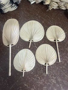 พัดลมมือถือลายใบปาล์มไม้สำหรับตกแต่งจากเวียดนาม - Product Image 6