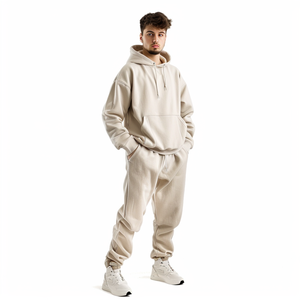 Custom Heavyweight Windbreaker Men's Streetwear Tracksuit Spring Breathable Cotton Shell Solid Printed <b>Embroidery</b> Winter <b>Set</b> - Product Image 3