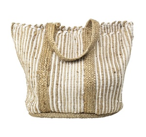Sac fourre-tout en jute pour femme, style bohème, ouvert, pour l'été, la plage, les voyages, l'usage quotidien, écologique, durable, sac à bandoulière - Product Image 3