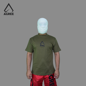 Camiseta personalizable para hombre con estampado de rayas de peso pesado 100% algodón de secado rápido y estilo de punto Tejido ligero de moda - Product Image 1