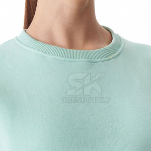 Pakistan Manufacture Solid Color Women Cropped <b>Plain</b> <b>Sweatshirts</b> Custom Printed Logo Casual Women Cropped <b>Plain</b> <b>Sweatshirts</b> - Product Image 6