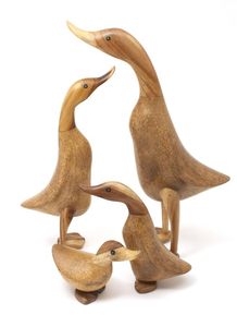 Sculpture sur bois canard fait à la main thaïlande sculpture animale sculpture bois boîte en bois cadeaux en bois boîte artisanat - Product Image 6