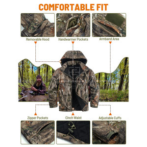 Chaquetas de Caza de Invierno para Hombre al por Mayor, Personalizables, de Alta Calidad, Transpirables, Resistentes al Viento, las Más Vendidas, de Poliéster/Algodón - Product Image 6