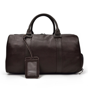 Sac de sport unisexe en cuir à usage quotidien Duffle de voyage à fermeture éclair Design géométrique Mode à usage quotidien Voyage - Product Image 3