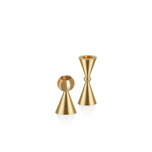 New Arrival <b>Brass</b> <b>Candlestick</b> <b>Holder</b> Set Gold Finish Modern Design Home Decoration Durable Metal Taper Candle <b>Holders</b> - Product Image 1