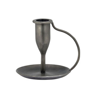 ผู้ถือเทียนหลอมด้วยมือโบราณสีดำที่มีด้ามจับสำหรับเชิงเทียนเรียว - Product Image 6