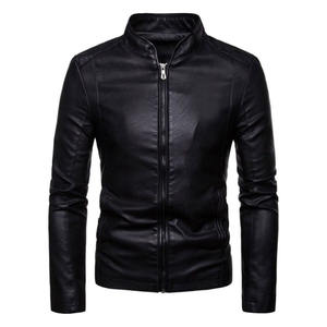 Meilleures ventes de vestes en cuir de mouton pour hommes, coupe ajustée imperméable, prix raisonnable et dernier style avec services ODM - Product Image 1