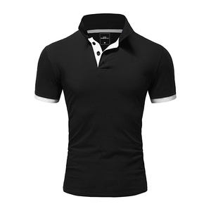 Solid <b>Black</b> for <b>Polo</b> <b>Shirt</b> High Quality Breathable Durable Canvas Custom Design Logo Within Multiple Colors - Product Image 1