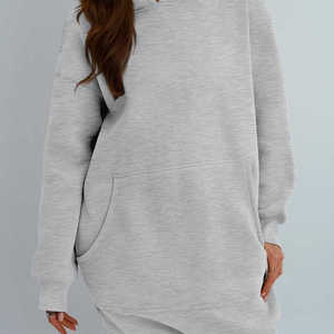 Sudaderas con capucha de gran tamaño para mujer, 100% de algodón de manga larga con estampado de letras, sudaderas con capucha para mujer - Product Image 4