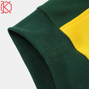 Sweat à capuche d'hiver avec cordon de serrage, poche kangourou, broderie graphique, tie-dye, colorblock, logo imprimé, coton, capuche réglable, trous pour les pouces - Product Image 4