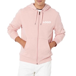 2025 hombres invierno gimnasio cremallera Sudadera con capucha peso pesado algodón polar ecológico transpirable bordado Streetwear al por mayor - Product Image 1