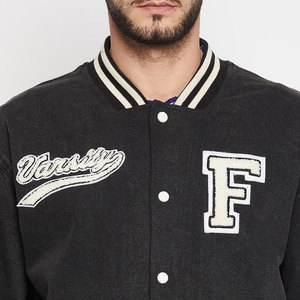 Bulk Quantity Outdoor Wear Best Sale Men's Varsity Jacket Stand Front 100% <b>Wool</b> Breathable Windproof Customizable High Quality - Product Image 6