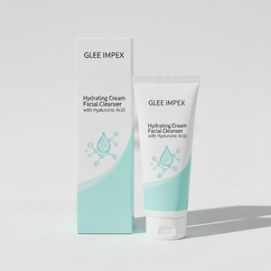 Crème hydratante biologique Nettoyant visage à l'acide hyaluronique |   Nettoyant visage quotidien doux pour peaux sèches et sensibles - Product Image 4