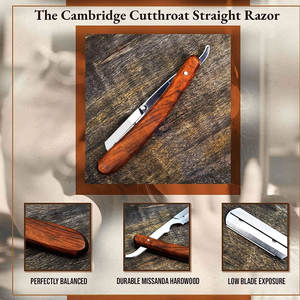 Premium Professional Stainless Steel <b>Straight</b> Edge <b>Razor</b> High Quality for Precision Shaving Grooming - Product Image 4