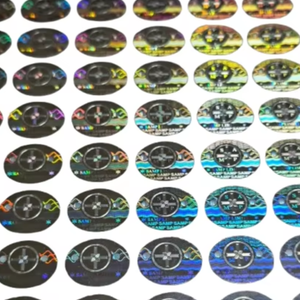 Etiquetas Adhesivas Personalizadas Digitech Label P3 con Holograma de Seguridad Plateado para Uso Comercial y Comercial - Product Image 1