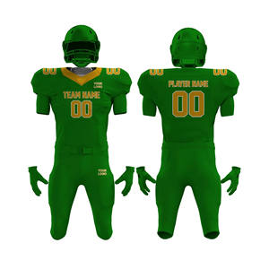 Uniformes de football pour adultes sur mesure en sublimation noir et orange, maillot américain, short, évacuation de l'humidité, nom et numéro - Product Image 4