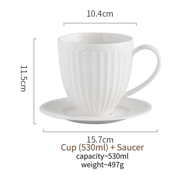 Cup (530ml) + Saucer