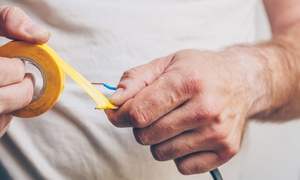 Gran oferta, cinta aislante de PVC azul de alta calidad de 25 metros, cinta adhesiva eléctrica ignífuga para aplicaciones de alto voltaje - Product Image 6