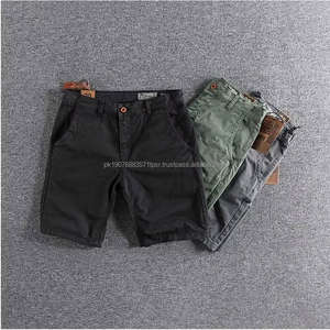 Pantalones Cortos Casuales de Verano para Hombre, Estilo Vintage, Lavado Pesado, Efecto Envejecido, Tipo Bermuda, Venta al por Mayor - Product Image 4