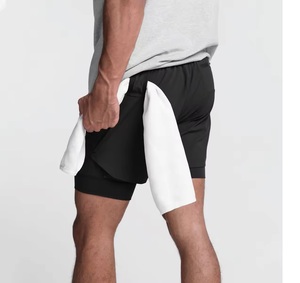 Short de plage à compression intégré de haute qualité personnalisé en polyester spandex short de sport d'entraînement d'été en vente en gros - Product Image 3