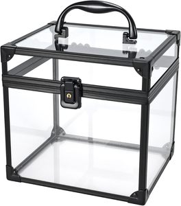 Xách tay vương miện hộp cho pageants rõ ràng Train trường hợp Acrylic mỹ phẩm hiển thị trường hợp lớn trong suốt tổ chức hộp vương miện lưu trữ - Product Image 2