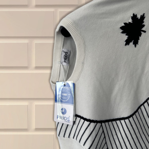 Vente en gros de tricots personnalisés pull d'hiver en coton peigné à col rond pull Slim Fit pull en tricot pour hommes - Product Image 1