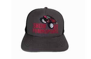 Casquette de camionneur personnalisée à 6 panneaux de profil central, casquette de sport structurée en coton de haute qualité pour adultes, produite dans une usine au Vietnam - Product Image 5