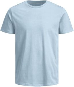 80% Algodón 20% poliéster 180 gramos venta al por mayor camisetas personalizadas 100% algodón camisetas lisas en blanco para hombres - Product Image 3