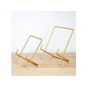 Brass <b>Plate</b> Holder Rack Kitchen Storage Space <b>Plate</b> holder Rack Modern Sustainable Brass <b>Plate</b> Rack - Product Image 5