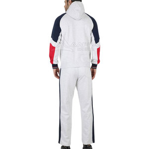 ชุดติดตามแบบซิป2-in-1ของผู้ชายผ้าฝ้าย100% ลายพื้นมีฮู้ดระบายอากาศได้ดีสำหรับฤดูหนาว - Product Image 2