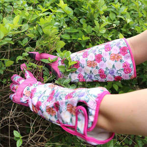 Nouveauté : Gants de jardinage résistants à la chaleur avec logo personnalisé, en stock, en cuir de haute qualité - Product Image 2