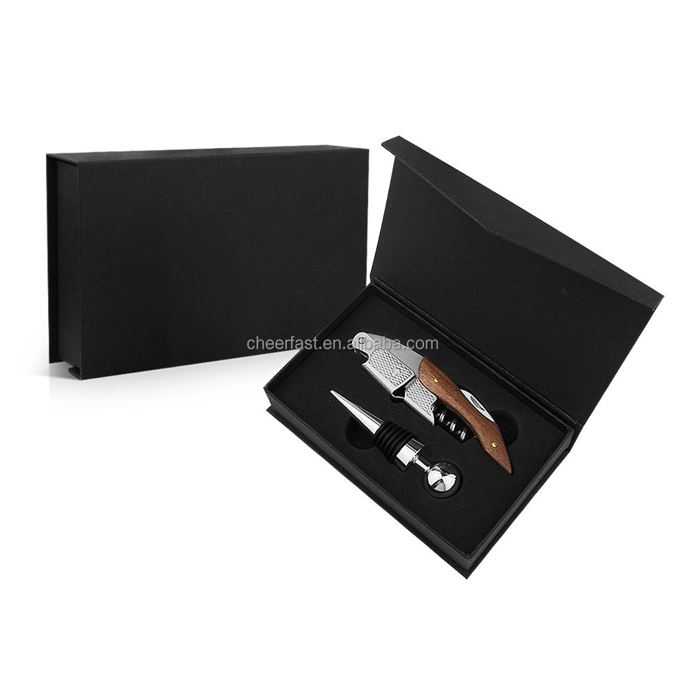 Boîte cadeau magnétique avec ouvre-boîte et bouchon en métal