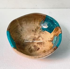 Bols artisanaux en résine de bois d'acacia pour la préparation et le service des repas Ustensiles de cuisine polyvalents et fruits à forte demande Articles ménagers Prix de gros - Product Image 2