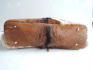 Handcrafted Genuine Cowhide Leather Hairon Handbag Leather Shoulder <b>Bag</b> <b>Fur</b> Leather <b>Tote</b> <b>Bag</b> for Women - Product Image 6
