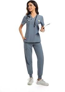 Ensembles d'uniformes de blouse classique en gros pantalons de survêtement en polyester de coton hôpitaux médicaux médecins infirmières costumes de gommage 2025 - Product Image 6