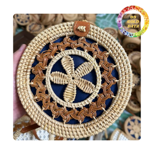 Bolsa de ratán duradera con diferentes formas y tamaños | Bolsa hecha a mano de Vietnam - Product Image 3