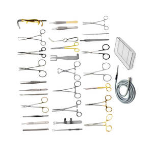 Ensemble d'instruments de chirurgie plastique à source d'alimentation manuelle Outils de chirurgie plastique à base chirurgicale en acier inoxydable - Product Image 2