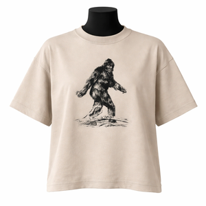 Camiseta de Algodón Extra Grande Personalizada al por Mayor, Color Beige, Unisex, Manga Corta, con Estampado Gráfico, Estilo Urbano - Product Image 1