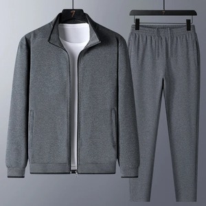Conjunto Deportivo de Dos Piezas para Hombre, Invierno 2024, Alta Calidad, Ecológico, 100% Algodón, Talla Grande, para Correr, Ropa Deportiva, Elástico - Product Image 6