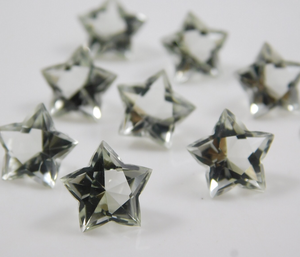 Natural verde amatista cuarzo prasiolita estrella elegante corte facetado piedra preciosa suelta ofertas a granel fabricante precio al por mayor joyería - Product Image 1