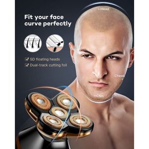 เครื่องโกนหนวดไฟฟ้าพร้อมสายหัวกะโหลกแบบนิ่มคุณลักษณะเปียกและแห้งแบบไร้สายสะดวก maquinilla de afeitar cordón de calavera - Product Image 5