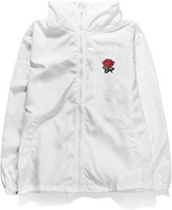 Chaqueta Cortavientos Deportiva Personalizada para Hombre, Estilo Urbano, Cierre Frontal, Bloques de Color, Ribete Elástico, 100% Nailon - Product Image 6