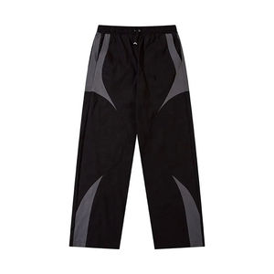 Nylon New Fashion Unique Style <b>Men</b> <b>Flare</b> Pants Panel Street Wear Windbreaker Pants Custom Design Logo Windbreaker Polyester - Product Image 1