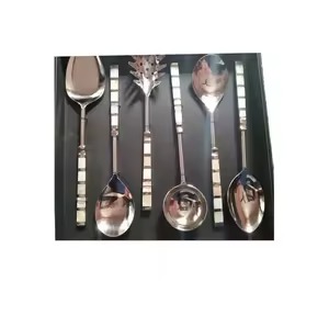 Juego de Vajilla Pulida de Acero Inoxidable con Agujero para Colgar, Accesorios de Cocina - Product Image 4