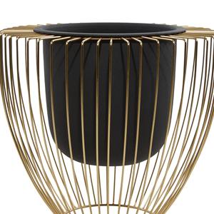 Jarrón decorativo dorado de estilo moderno con maceta negra, perfecto para una decoración elegante para el hogar, centro de mesa para sala de estar y acento Interior - Product Image 2