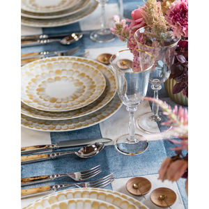 Juego de cubiertos de plata de acero inoxidable único con mango de hueso antigarrapata para el hogar y la boda juegos de cubiertos de mesa - Product Image 3