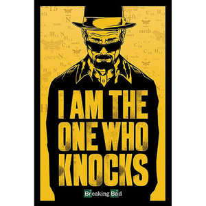 Póster Moderno de Breaking Bad 'I Am the One for Who Knocks' con Marco Negro para Decoración de Pared - Product Image 1
