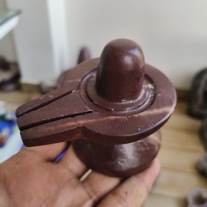 Narmadeshwar shivling jaladhari shiva lingum หินขัดแบบดั้งเดิมล้างทำความสะอาดได้ทำด้วยมือ - Product Image 5